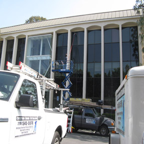 Commercial window cleaning property example